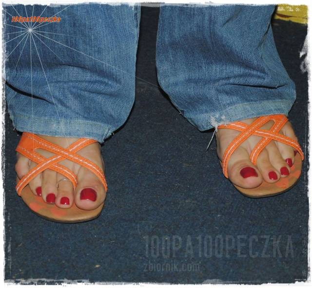 Pomaranczowe klapeczki 20 - 100pa100peczka