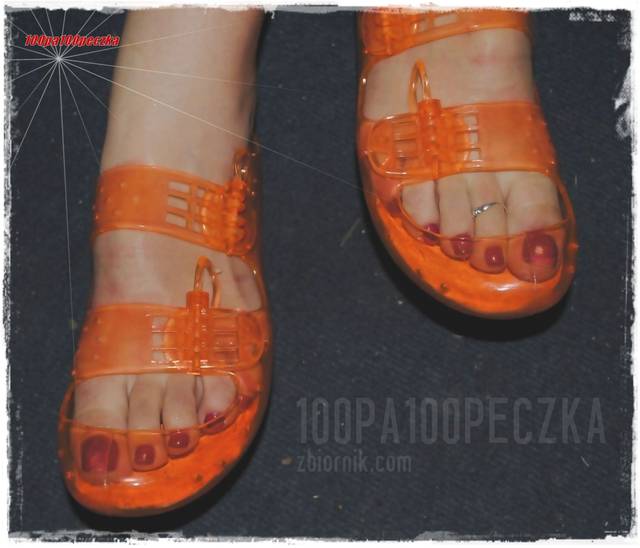 Śmieszne Pomarańczowe Buciki 13 - 100pa100peczka