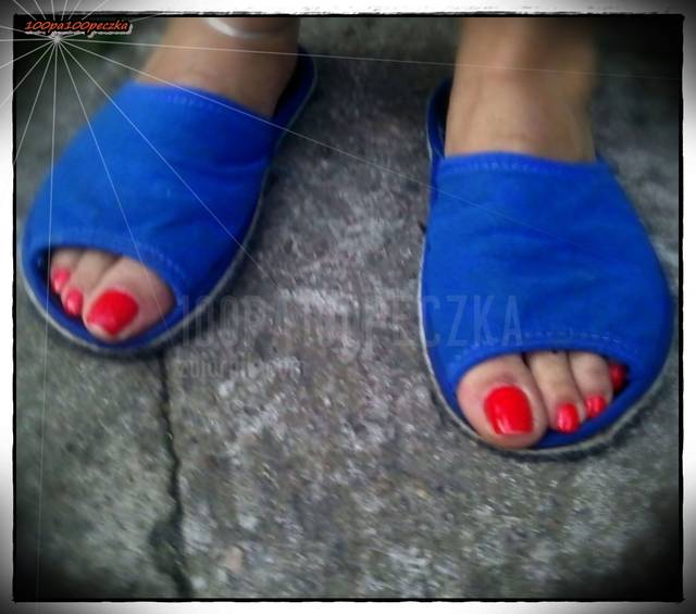 niebieskie kapcioszki 11 - 100pa100peczka
