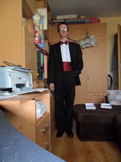 Tak będę wyglądać jutro na ślubie kolegi.