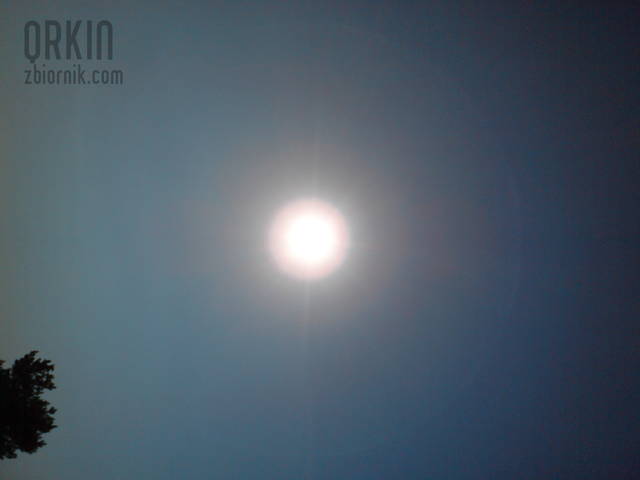 dzisiejsze słońce nad toruniem - QRKIN