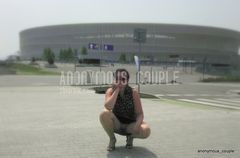 Już po euro... jak sie podoba cipka na tle stadionu :)