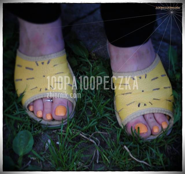 Żółte kapcie 03 - 100pa100peczka