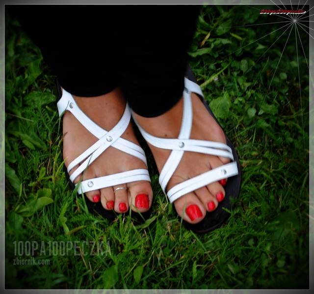 białe sandałki 31 - 100pa100peczka