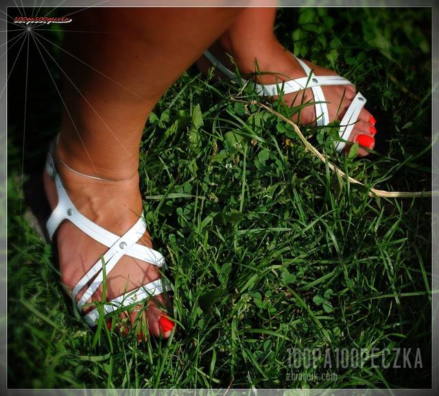 białe sandałki 33 - 100pa100peczka