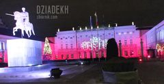 Iluminacja Pałacu Prezydenckiego