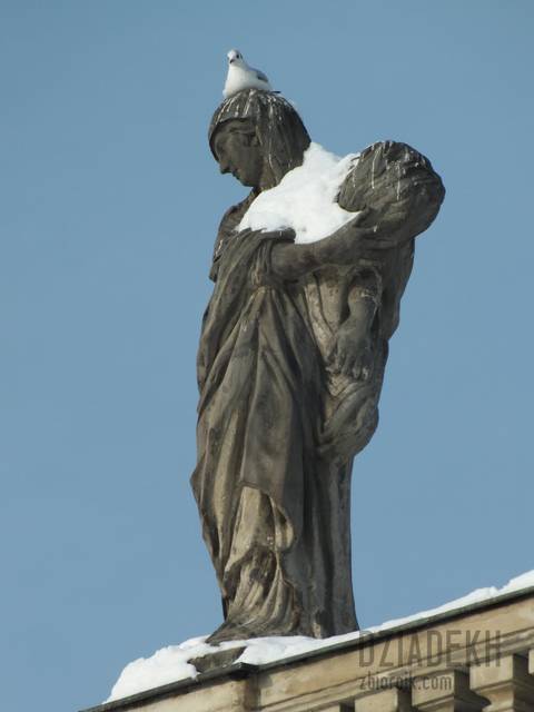 Nie ma to jak puchowy szal i ciepła czapka na zimę - dziadekh