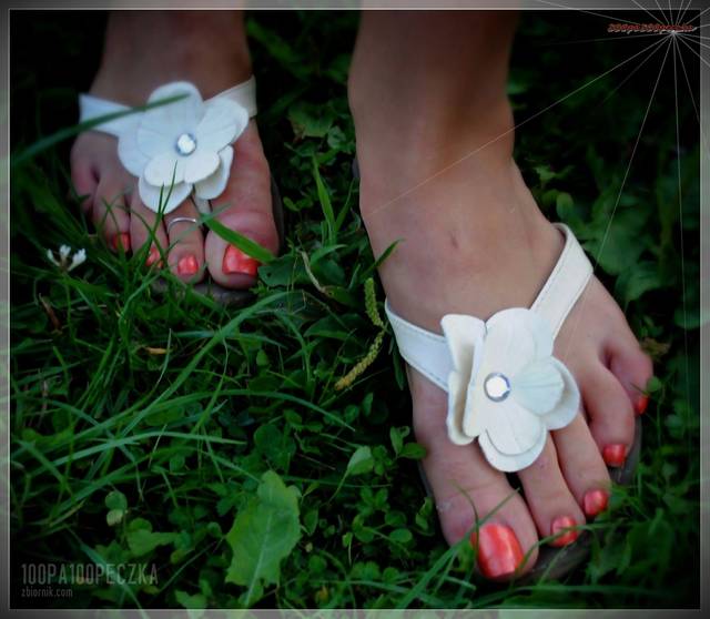 Białe japonki 17 - 100pa100peczka