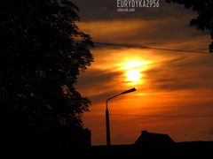 zachód słonca nad Olsztynkiem