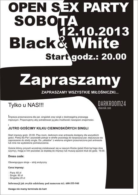 W SOBOTĘ OPEN SEX PARTY - DARKROOM24