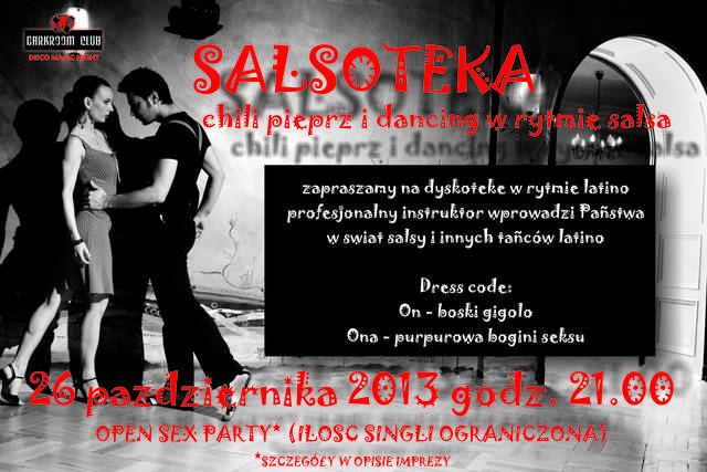 26.10.2013 SOBOTA SALSOTEKA - DARKROOM24