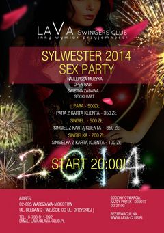 SYLWESTER-POWITANIE 2014 ROKU W SWINGERS CLUBIE LAVA