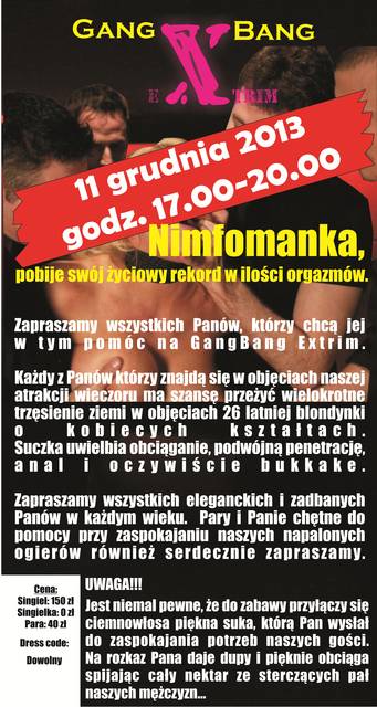 11.12.2013 Nimfomanka, pobije rekord w ilości orgazmów - DARKROOM24