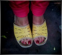 Żółte kapcie 07