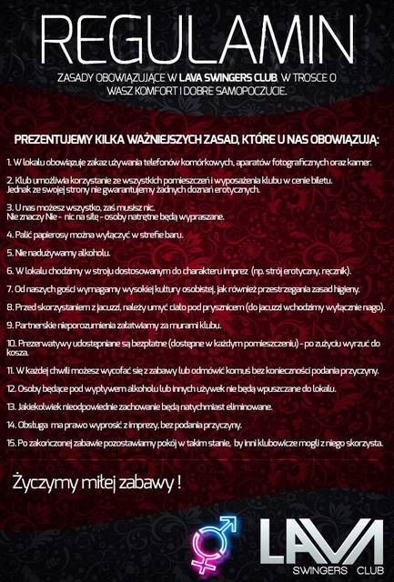 REGULAMIN KLUBU LAVA - LavaClub
