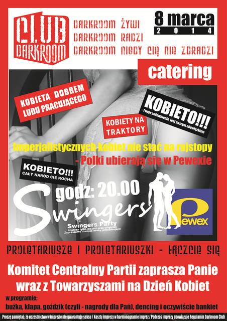8 marca 2014 r. sobota - Swingers Party - DARKROOM24