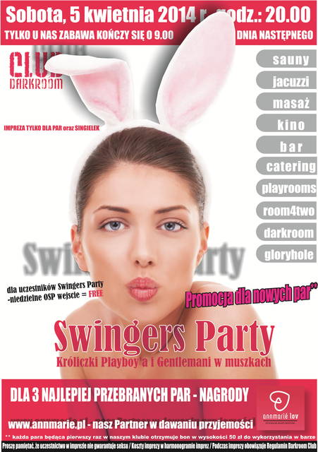 Sobota, 05.04.2014 r. – Swingers Party... - DARKROOM24