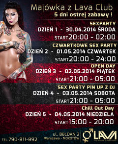 Majówka z Clubem LAVA w Warszawie
