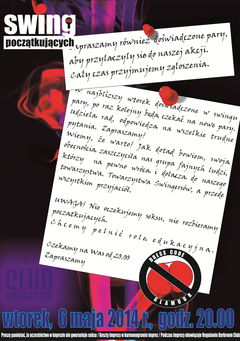 Wtorek, 6 maja 2014 r. - Swing dla początkujących