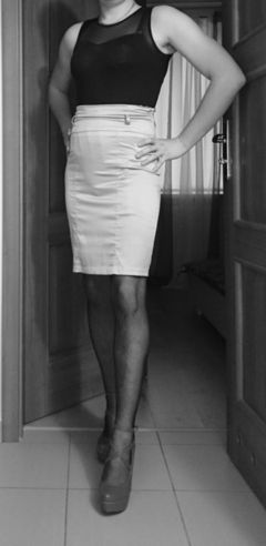 Body i spódniczka ołówkowa + 15cm szpilki :)