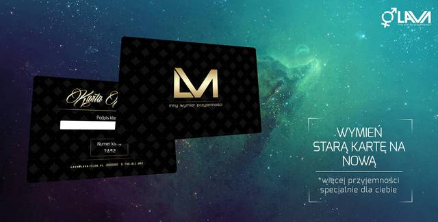 Nowa Karta klubowa  - LavaClub
