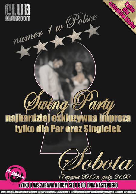 SOBOTA - 17 stycznia 2015R. - SWING PARTY - DARKROOM24