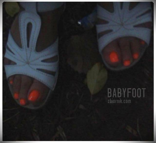 Białe cichobiegi - Babyfoot