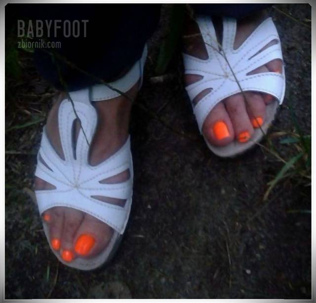 Białe cichobiegi - Babyfoot