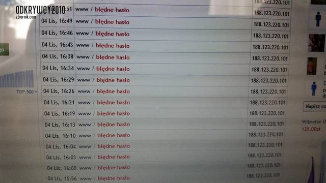 Do nas też próbowano się włamać ... - Odkrywcy2010