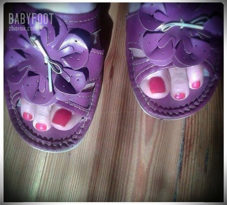 fioletowe pantofelki - Babyfoot