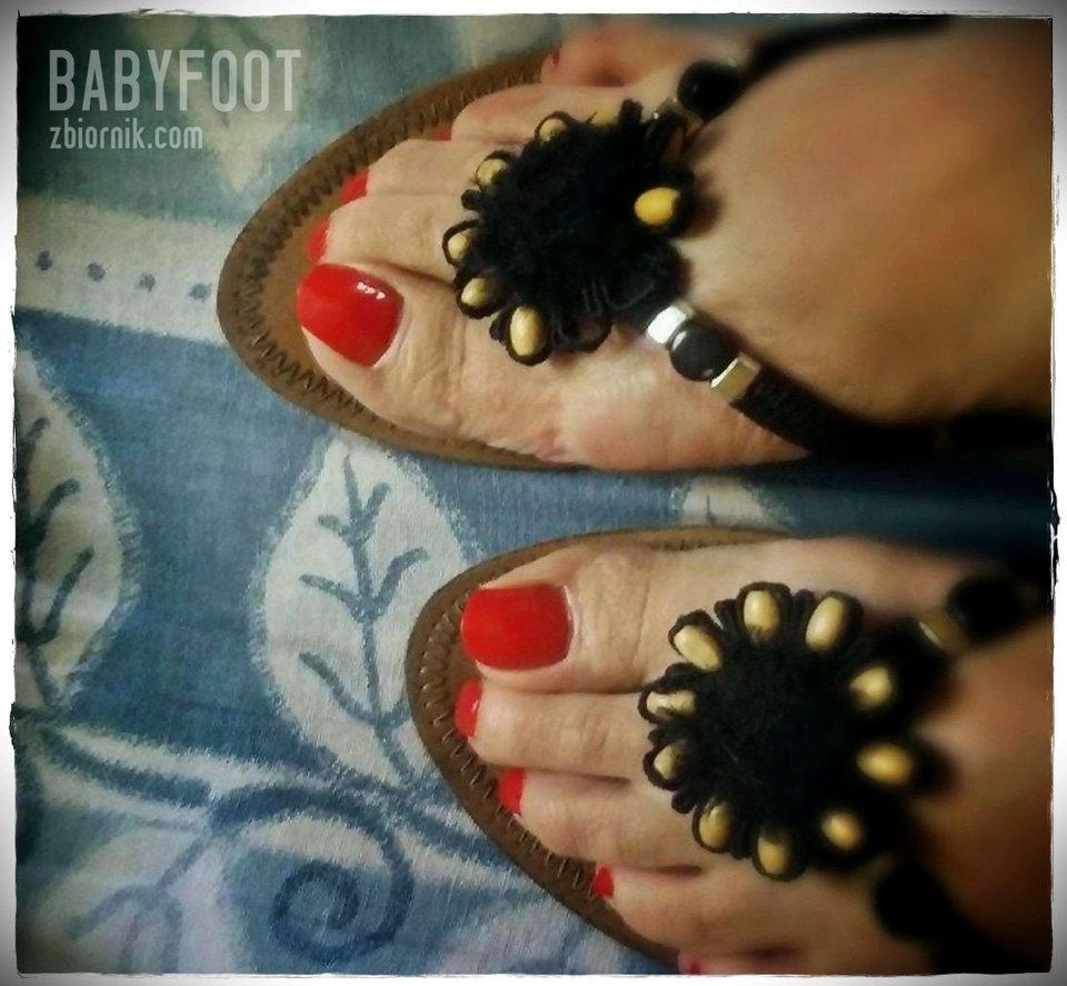 czarne japonki - Babyfoot