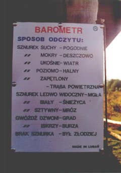 Tak na poprawę humorku-barometr.