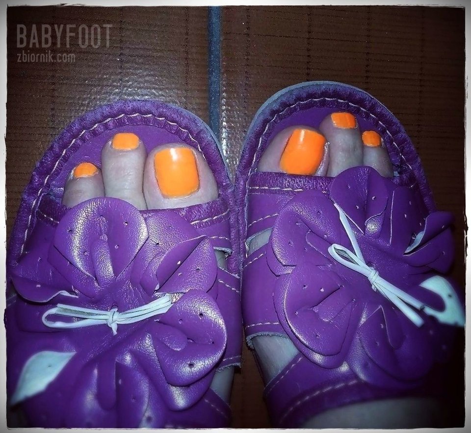 fioletowe pantofelki - Babyfoot
