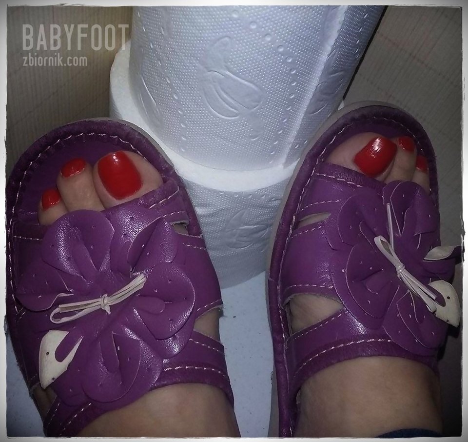 fioletowe pantofelki - Babyfoot