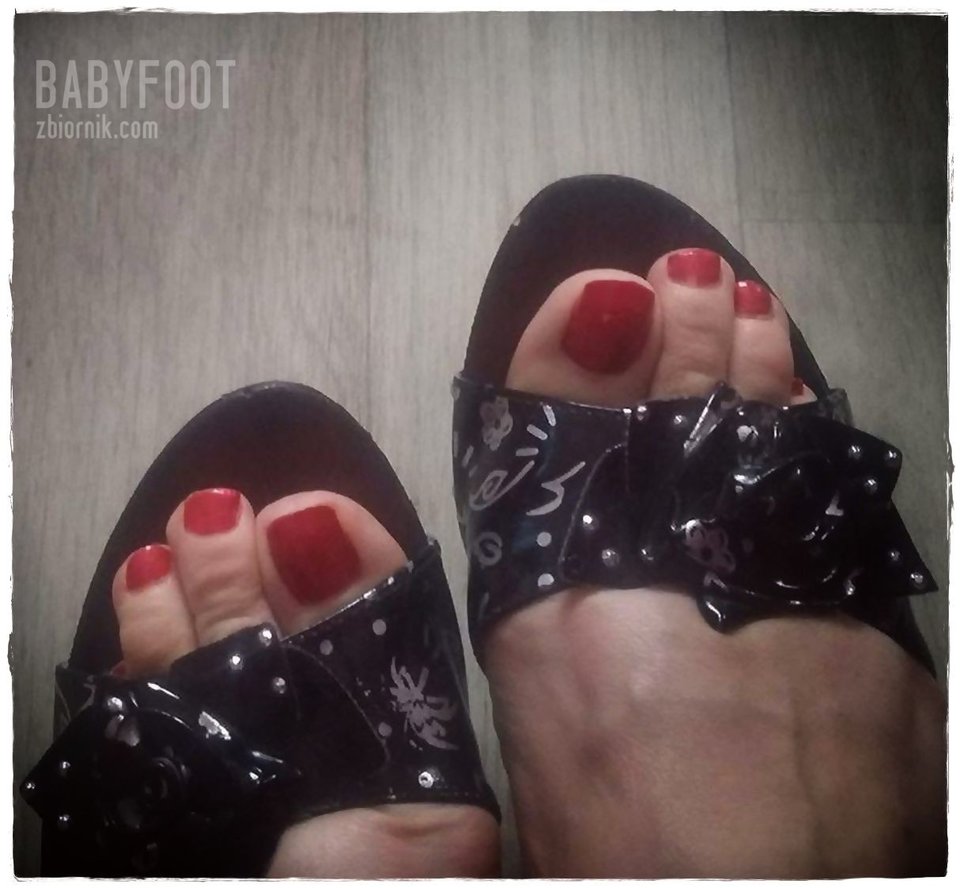 czarne klapeczki - Babyfoot