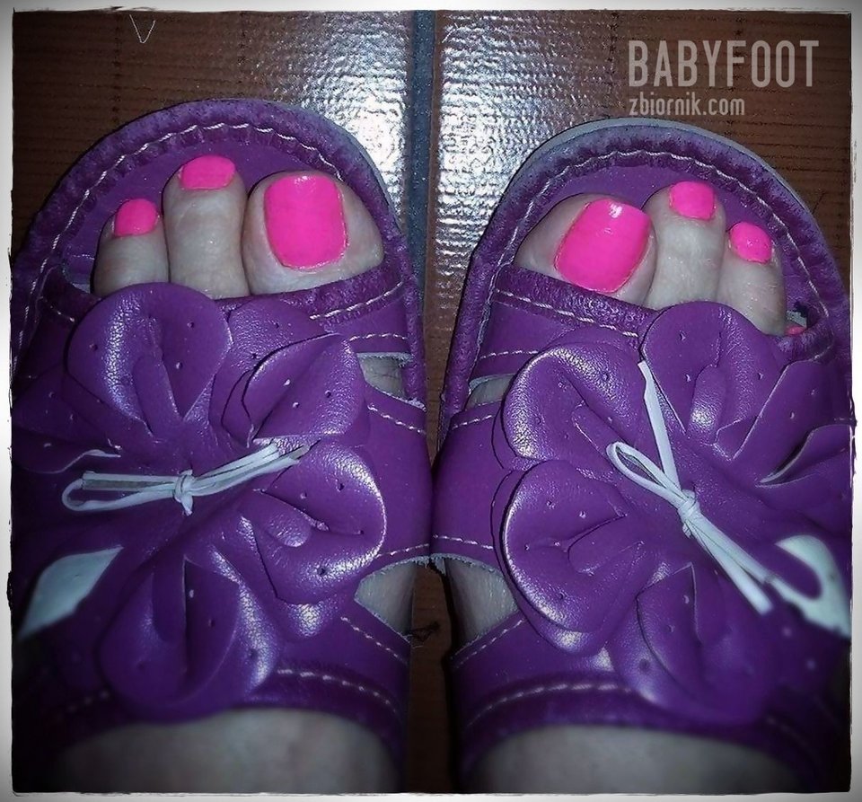 fioletowe pantofelki - Babyfoot