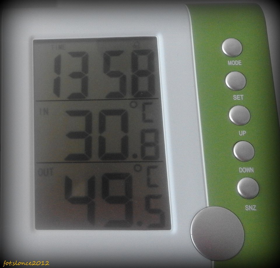 No i najwyższa w mieszkaniu 30.8 - slonce2012