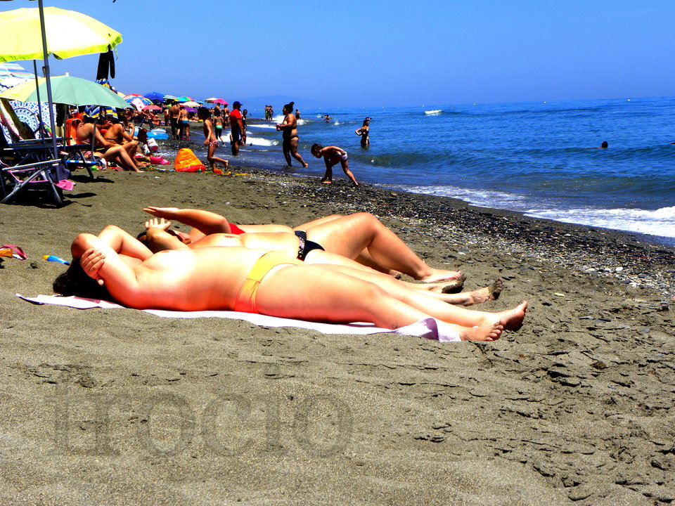 Foczki na hiszpańskiej plaży. - frocio