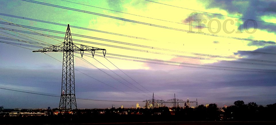 Frankfurt n/M wieczorową porą. - frocio