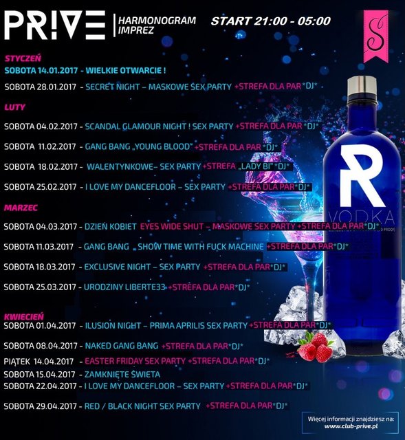 AKTUALNY HARMONOGRAM NA 01-04.2017 :) - PriveClub