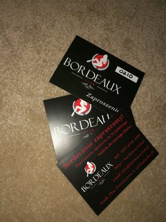 Zaproszenia do Clubu Bordeaux :)