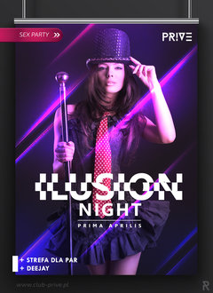01.04.2017 SOBOTA 21:00-05:00 - ILUSION NIGHT PRIMA APRILIS SEX