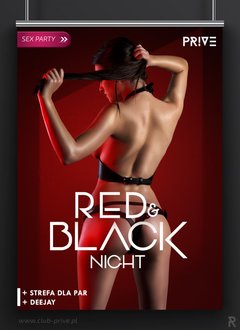 29.04.2017 SOBOTA 21:00-05:00 - RED / BLACK NIGHT SEX PARTY