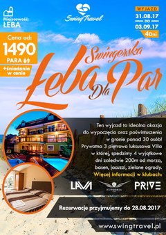 Zapraszamy na wyjazd z SWING TRAVEL www.swingtravel.pl