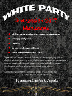 WHITE PARTY 09.09.2017 WARSZAWA
