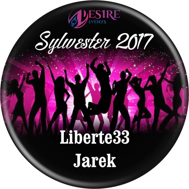 Przypinka Sylwester 2017 - Liberte33