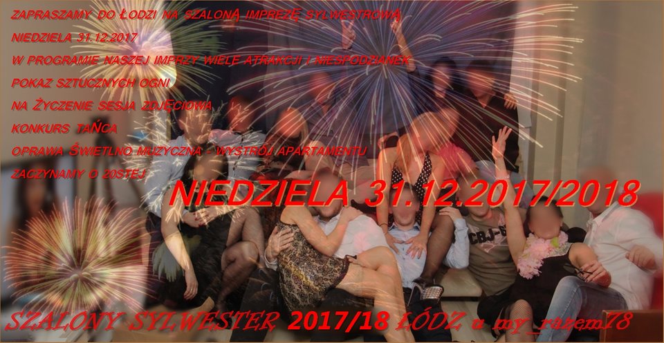 Sylwester 2017/2018 zapraszamy - my_razem78