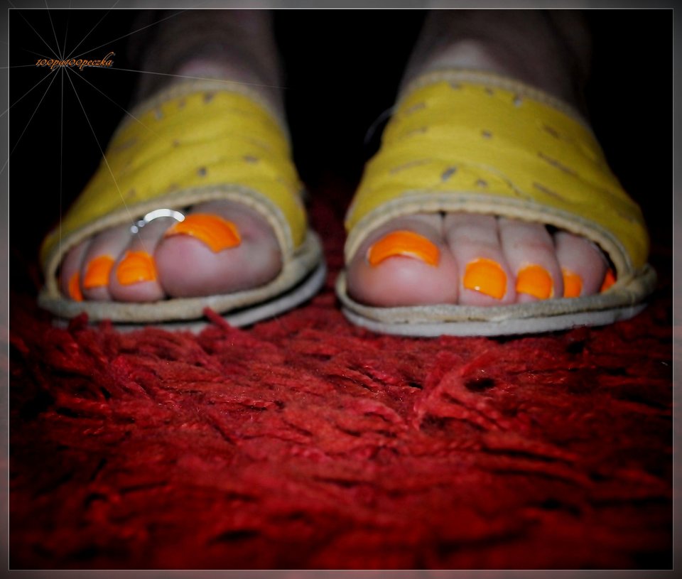 Żółte kapcie 37 - 100pa100peczka