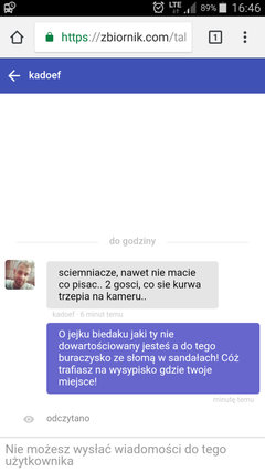 Naćpany,  pijany  czy debil ?
