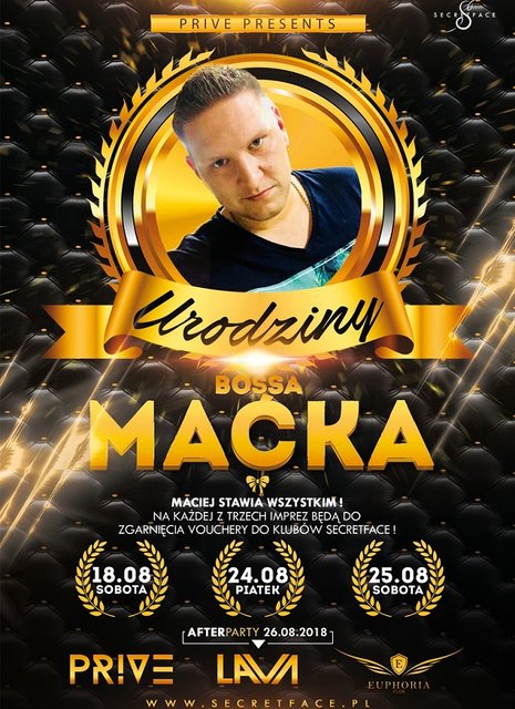 25.08.2018 SOBOTA - URODZINY BOSS-A MAĆKA (SEX PARTY) - OSADA_TROPICAL_VILLAGE